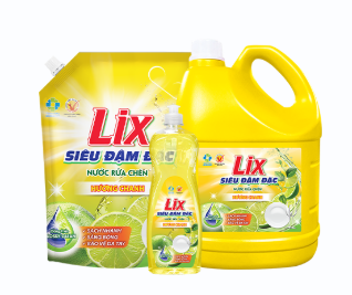 Nước Rửa Chén Lix Siêu Đậm Đặc Tinh Chất Chanh