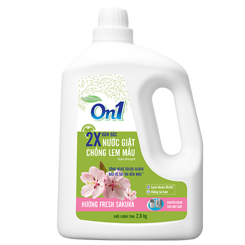 Nước Giặt Chống Lem Màu On1 Hương Fresh Sakura